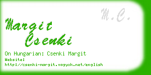 margit csenki business card